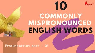 10 Commonly Mispronounced English Words  Improve English pronunciation  Speak English Clearly [upl. by Akiemahs]