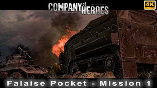 Company of Heroes  Falaise Pocket  Mission 1  Trun Swatting Flies [upl. by Allen]