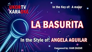 Angela Aguilar  La Basurita KARAOKE [upl. by Ranger]