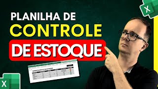 Como Fazer uma Planilha de Controle de Estoque Simples e Fácil no EXCEL [upl. by Gemperle]