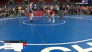 100 Lbs Rnd Of 16 Benjamin Aranda Illinois Vs Caden Horwath Michigan [upl. by Katti]