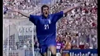 CHRISTIAN VIERI  Tutti i gol ai Mondiali con le radiocronache di Riccardo Cucchi Radio Rai [upl. by Neened]