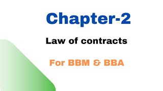 Law Of Contracts  BBM BBA Business Law  Legal Environment Of Business In Nepal  TU [upl. by Bendicta]