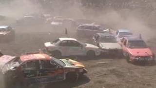 Demolition Derby  Musgrave Harbour Small Car Heat [upl. by Eekram]