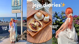 6 days in jeju 🍊🌊 everything we ate 🍜 dreamy stays cafe hopping 🍵 road trip reunion [upl. by Lednar341]