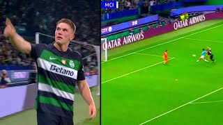 🔥 Viktor Gyökeres CRAZY GOAL vs Man City  Sporting CP vs Man City [upl. by Krista]