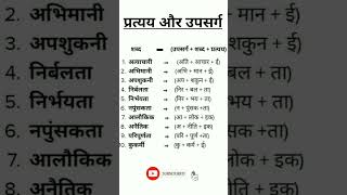 प्रत्यय व उपसर्ग की सही पहचान करने का आसान तरीका shorts [upl. by Volnay518]