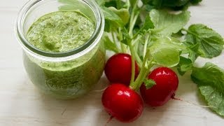 Radieschenblätterpesto  Rezept und Anleitung [upl. by Phonsa]