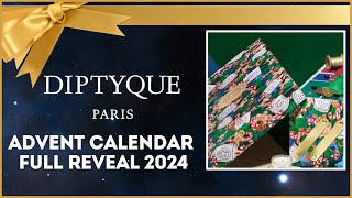 DIPTYQUE ADVENT CALENDAR REVEAL 2024 [upl. by Nosnarb303]