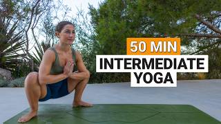 50 Min Full Body Yoga Flow  Intermediate Stretch amp Flow [upl. by Rosina]