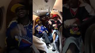 DIAMOND NA JUX IN PRIVATE JET ✈️✈️ diamondplatnumz jux ololufemi newmusic how howto shorts [upl. by Zolnay]