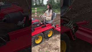 Multifunction rotary tiller Fourwheel drive small fourwheel microtillage machine One machine [upl. by Sixela]