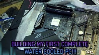 Building My FIRST Completely Water Cooled PC pcgaming pcbuild watercooled [upl. by Otecina474]