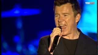 Rick Astley  Never gonna give you up AO VIVO 2012 [upl. by Towny]