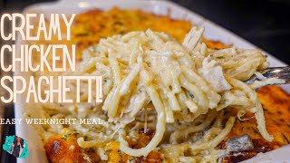 THE BEST CHICKEN SPAGHETTI  QUICK amp EASY WEEKNIGHT RECIPE [upl. by Warthman370]