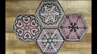 How to make a Tunisian in the Round hexagon for the IPSA CAL 2024 blanket [upl. by Yeta]