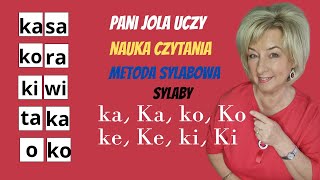 NAUKA CZYTANIA Metoda Sylabowa Sylaby KA KO KE KI Powtórzenie i Utrwalenie Sylab [upl. by Inamik687]