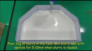 Zirconia Slurry mixing and preparation [upl. by Ayerf161]