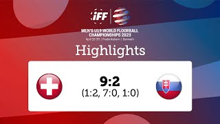 U19WM Highlights SUI  SVK [upl. by Tebazile]