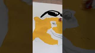 Painting a gold fish cracker music song gorillaz remix hiphop dogs popmusic lemonade [upl. by Anaig19]