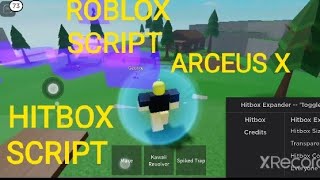 Arceus X Roblox Script HITBOX V6 gui and HITBOX Expander Script [upl. by Broderic834]