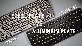 Steel Plate VS Aluminium Plate Typing Sounds Comparison [upl. by Derrik]