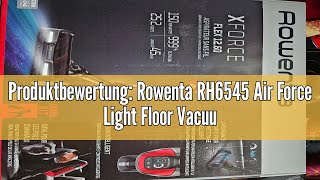 Produktbewertung Rowenta RH6545 Air Force Light Floor Vacuum Cleaner 14 Volt Black Glossy 065 l [upl. by Lipp]