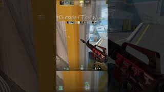 This is how you play outside on Nuke CS2 csgo counterstrikeclips csclip [upl. by Pietrek]