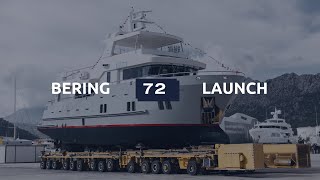 New built B72 Explorer launched at Bering Yachts [upl. by Ttoile]