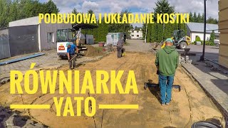 Plac z kostki Behaton  łata brukarska do minikoparki  wózki brukarskie  Przemysł brukarz paving [upl. by Boar]