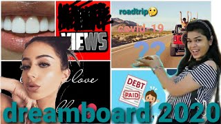 Amber scholl inspired DIY dream board l thecuriousgirl  vision board 2020 [upl. by Essyle7]