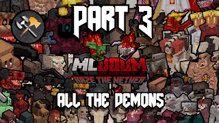 Minecraft DOOM Mod  The Demons [upl. by Anitirhc]