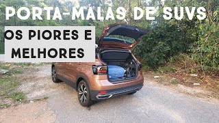 Teste dos portamalas dos SUVs compactos do pior ao melhor  Nivus Tracker e outros seis [upl. by Eerual]