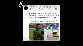 Pour lactu de notre football ⚽ abonnetoi 👍 comores football can2025 tunisie shorts [upl. by Scevor]