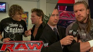 Triple H JBL amp William Regal Backstage Segments RAW Apr 142008 [upl. by Brawner]