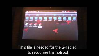 Viewsonic GTablet 3G via Wireless Tether to Droid 1 using Barnacle [upl. by Rosemare]