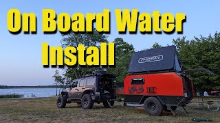 DIY Squaredrop Camper Build Episode 15 On Board Water [upl. by Fairley]