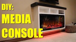 How To Build A Electric Fireplace Media Console [upl. by Ttelracs]