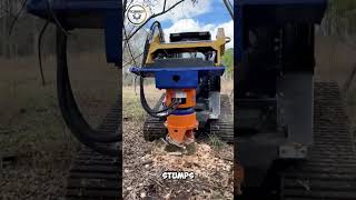 DipperFox SC600 The Ultimate Stump Destroyer stumpgrinder ultimatepower heavymachinery [upl. by Caneghem]