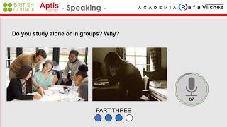 APTIS Speaking Test  Examen Oral APTIS 3 [upl. by Olrak]