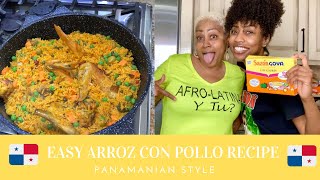 EASY ARROZ CON POLLO RECIPEPANAMANIAN STYLE [upl. by Nairahcaz437]