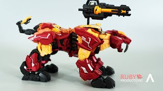 Transformers Stop Motion  Cangtoys Chiyou CT01 Ferocious Rampage RIGHT HAND of PREDAKING [upl. by Yreneh455]