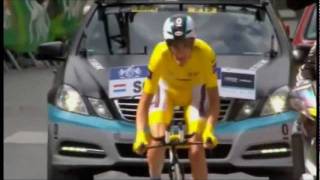 Cadel Evans vs Andy Schleck Showdown at Grenoble [upl. by Inalaehak]