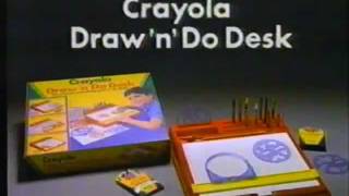 1983 Crayola Draw n Do Desk commercial [upl. by Ellenej]