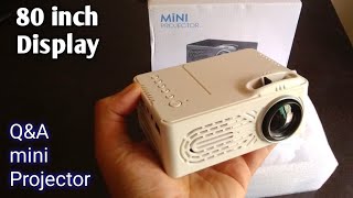 Best Mini Projector RD  814 Review QampA [upl. by Leonore]