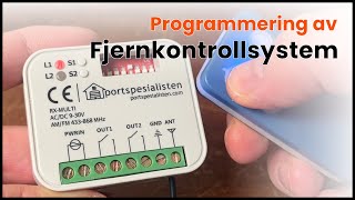 Enkel programmering av Fjernkontrollsystem [upl. by Madelene]