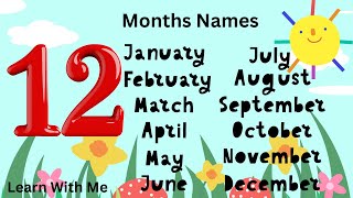 The Months of the Year Song  Twelve Months of Fun  Learn Names Of Months [upl. by Atinaej]