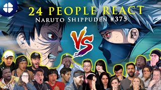 Kakashi Vs Obito MEGA REACTION MASHUP 🇯🇵 Naruto Shippuden 375 🔥👊 [upl. by Adiell]