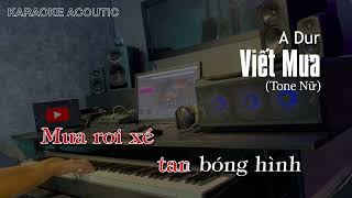 Karaoke Vết Mưa  Vũ Cát Tường Hạ Tone Beat Piano  BEAT DỄ HÁT [upl. by Anthia]