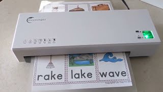 Review Buyounger Laminator 4 in 1 Laminator Machine with Sheets A4 Laminating Machine Hot amp Cold [upl. by Iiette]